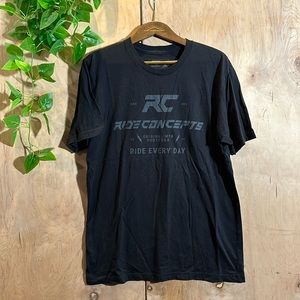 Ride Concepts Black Graphic T-shirt - Large Men’s